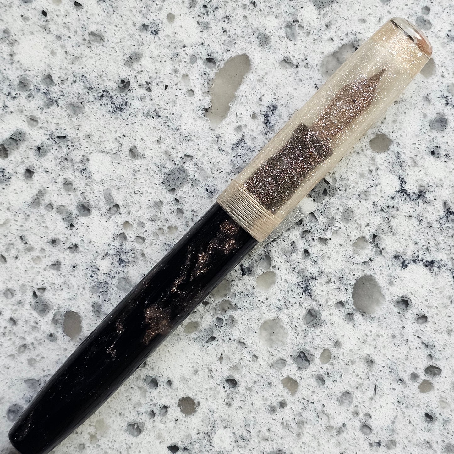 Peanut's Dark Secret Floral Finial Fountain Pen