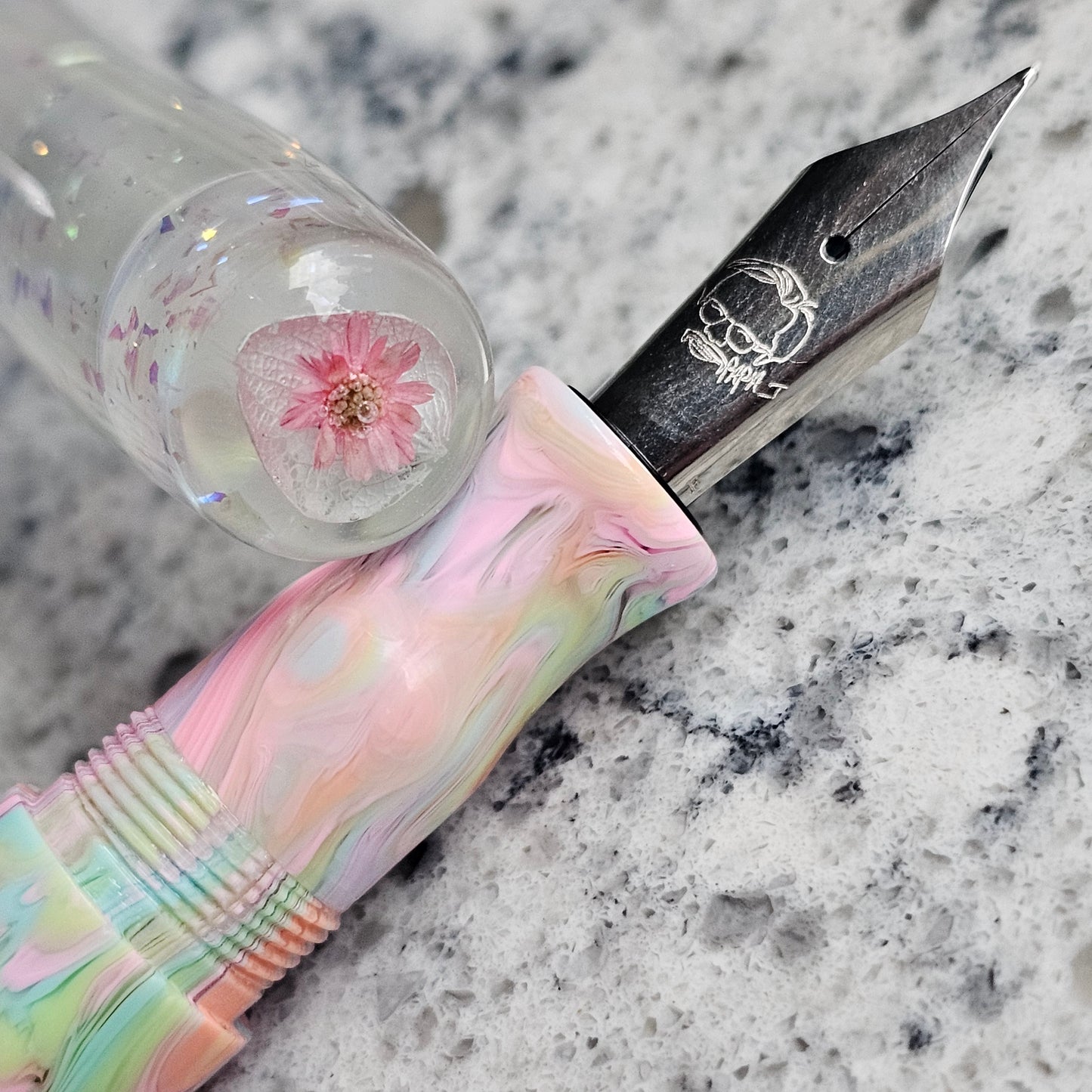 Artisan Ink 1 Floral Finial Fountain Pen