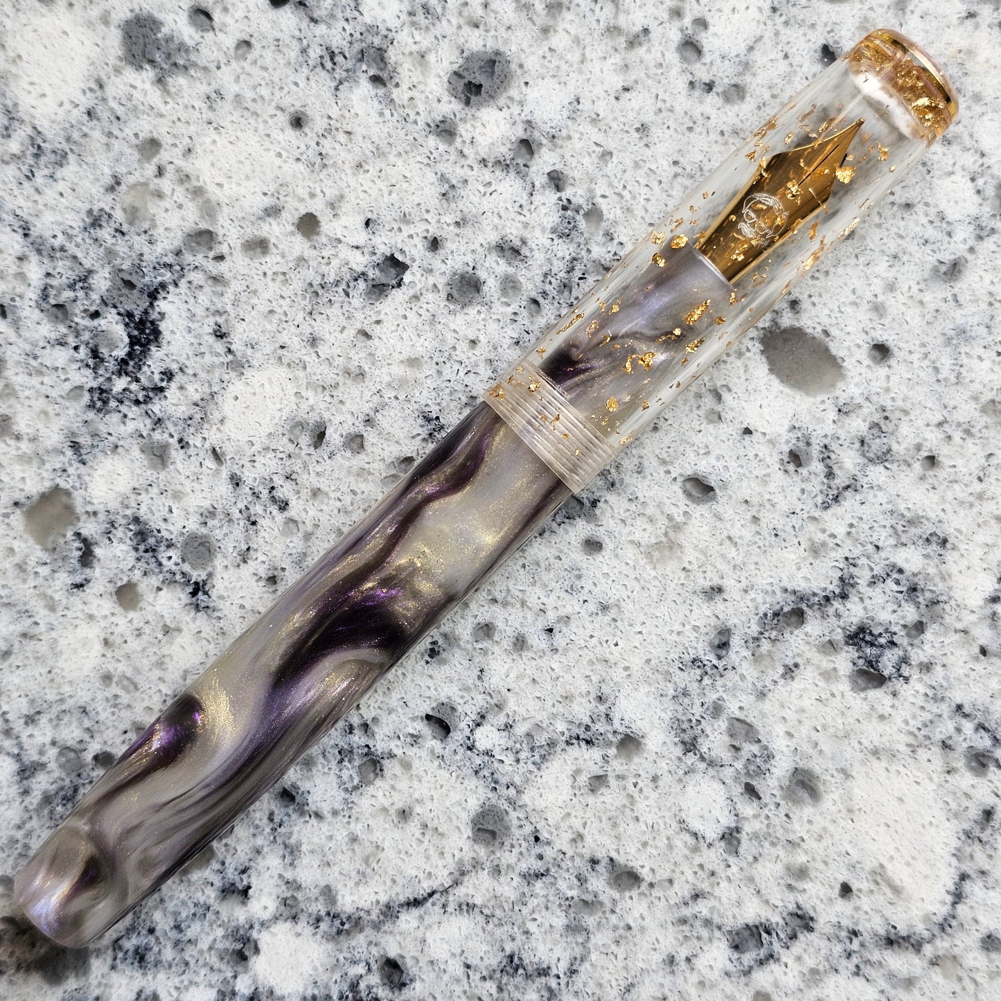 Amethyst Mermaid Floral Finial Fountain