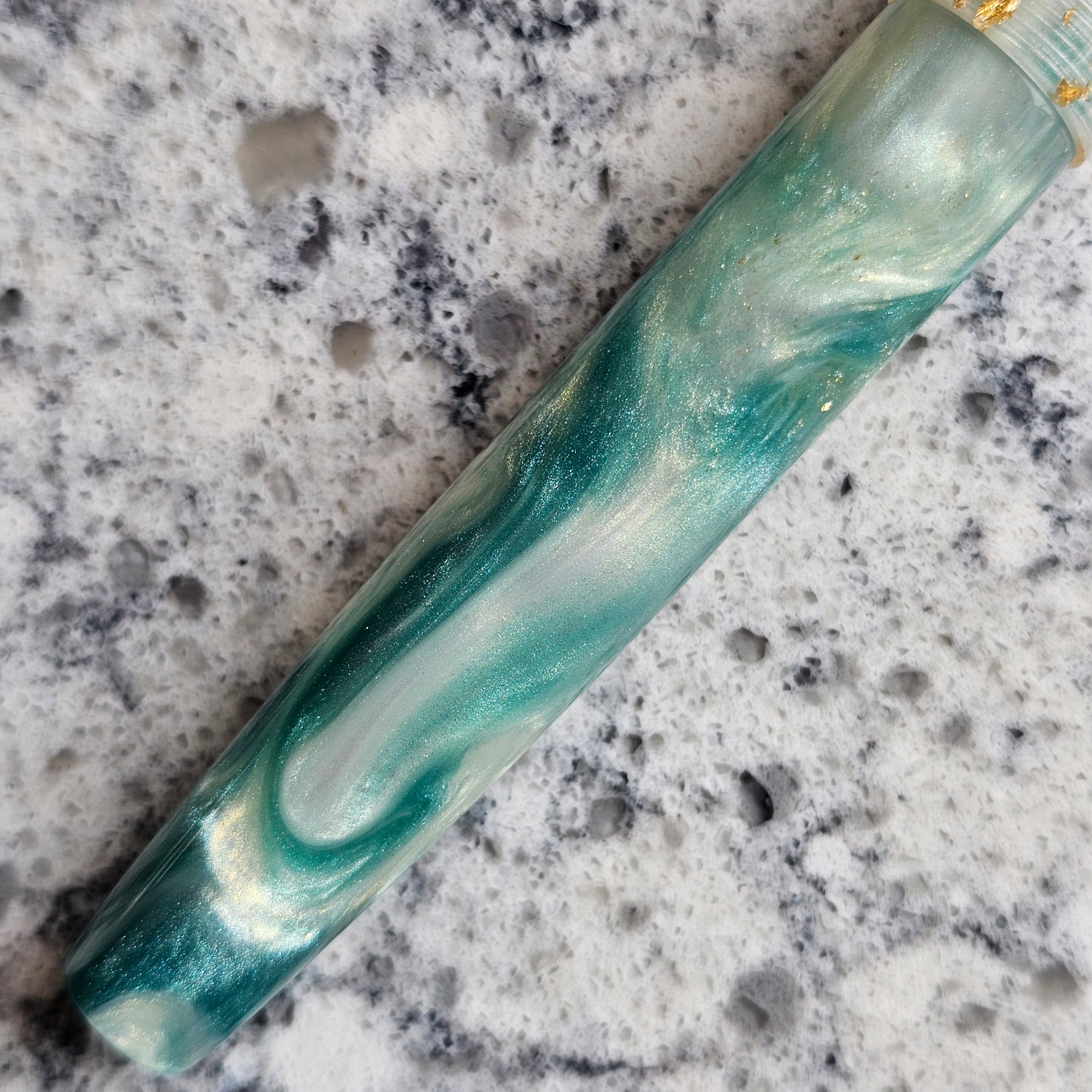 Amazonite Mermaid Floral Finial Fountain