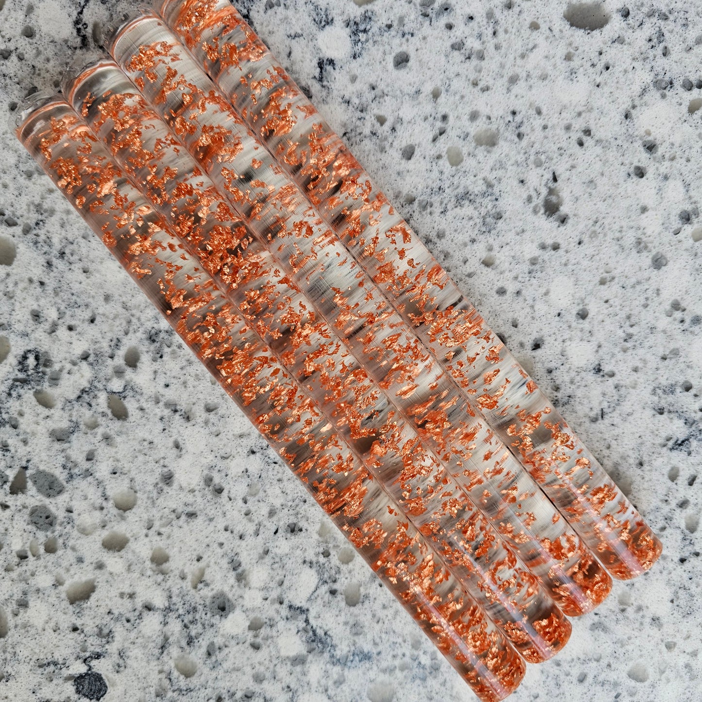 Rose Gold Flake Blank