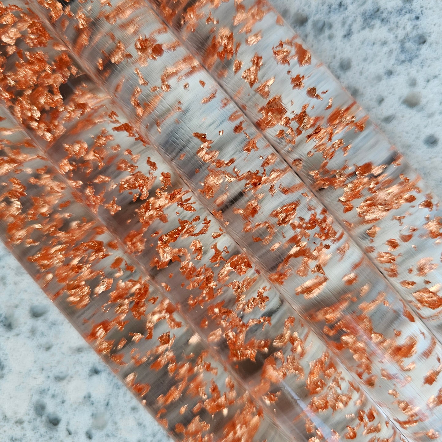 Rose Gold Flake Blank