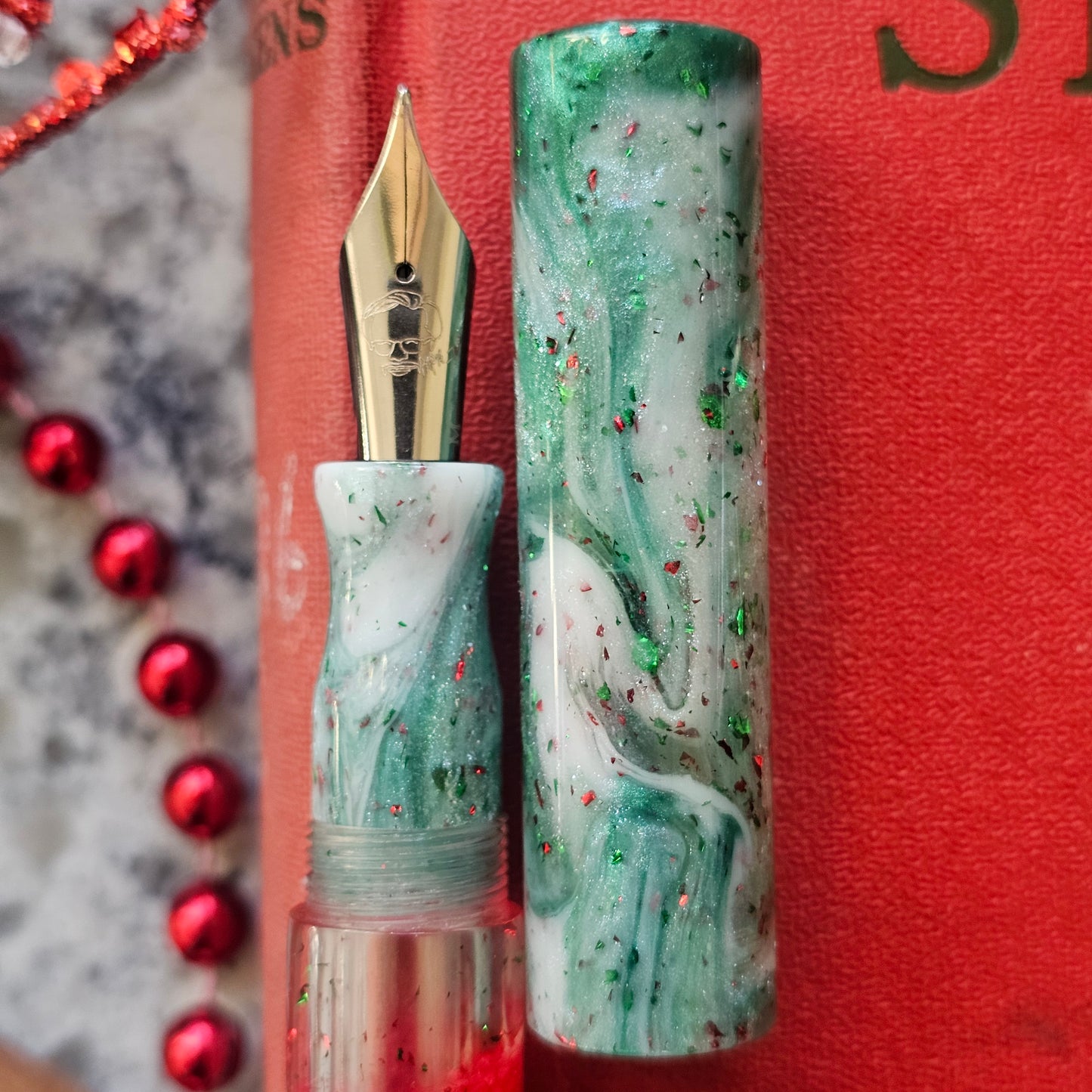 Wintergreen Blossom 1 Floral Fountain Pen