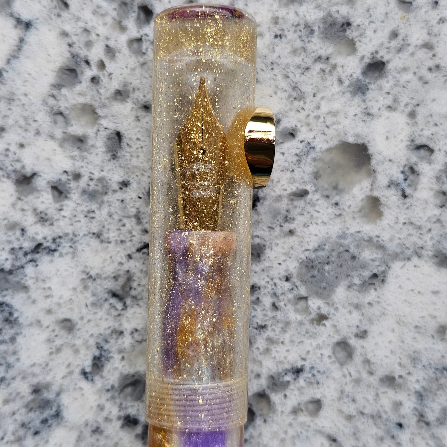 Golden Ballerina Floral Fountain Pen