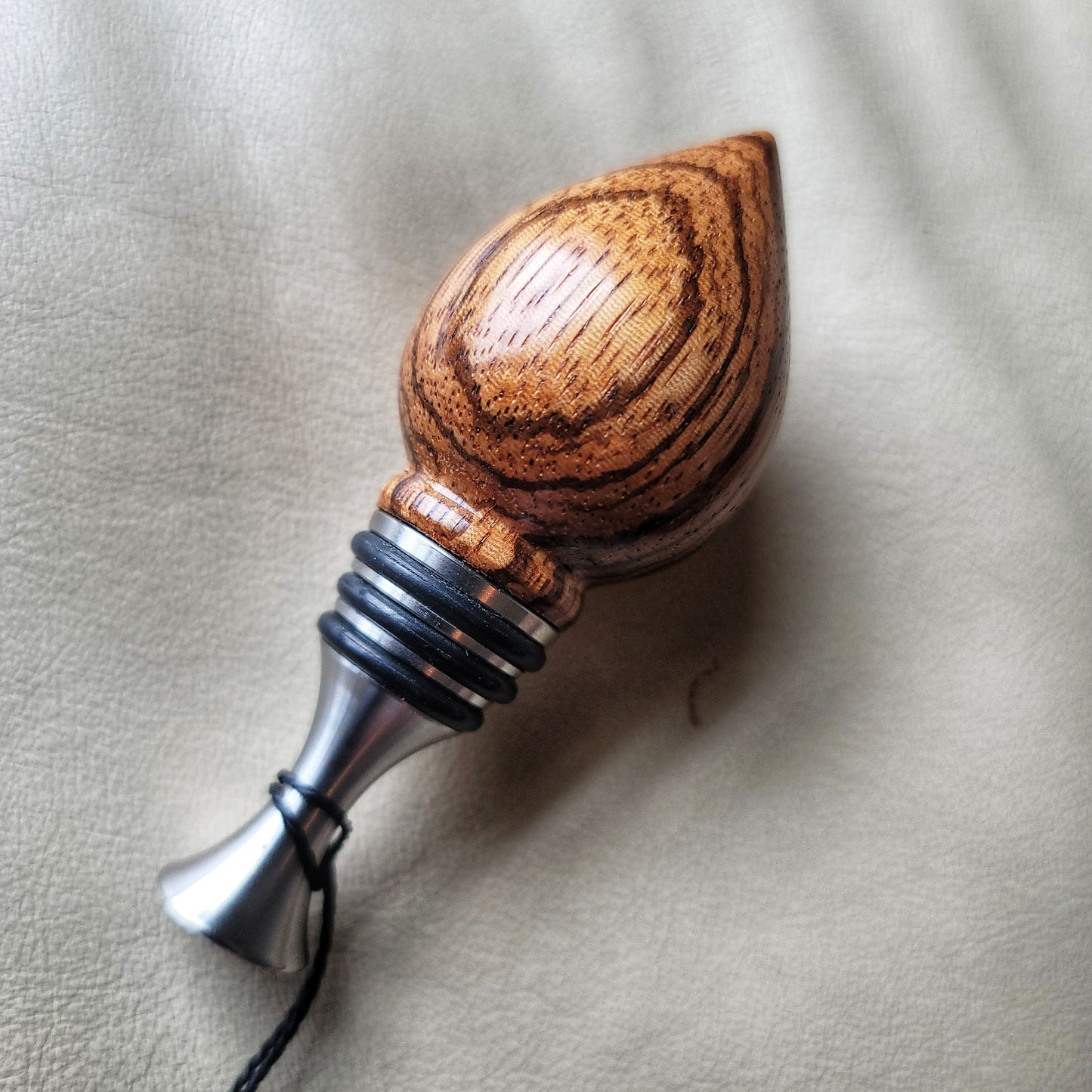 Zebrawood Bottle Stopper