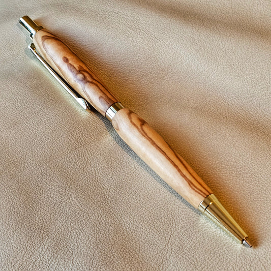 Italian Olivewood/Gold Pencil