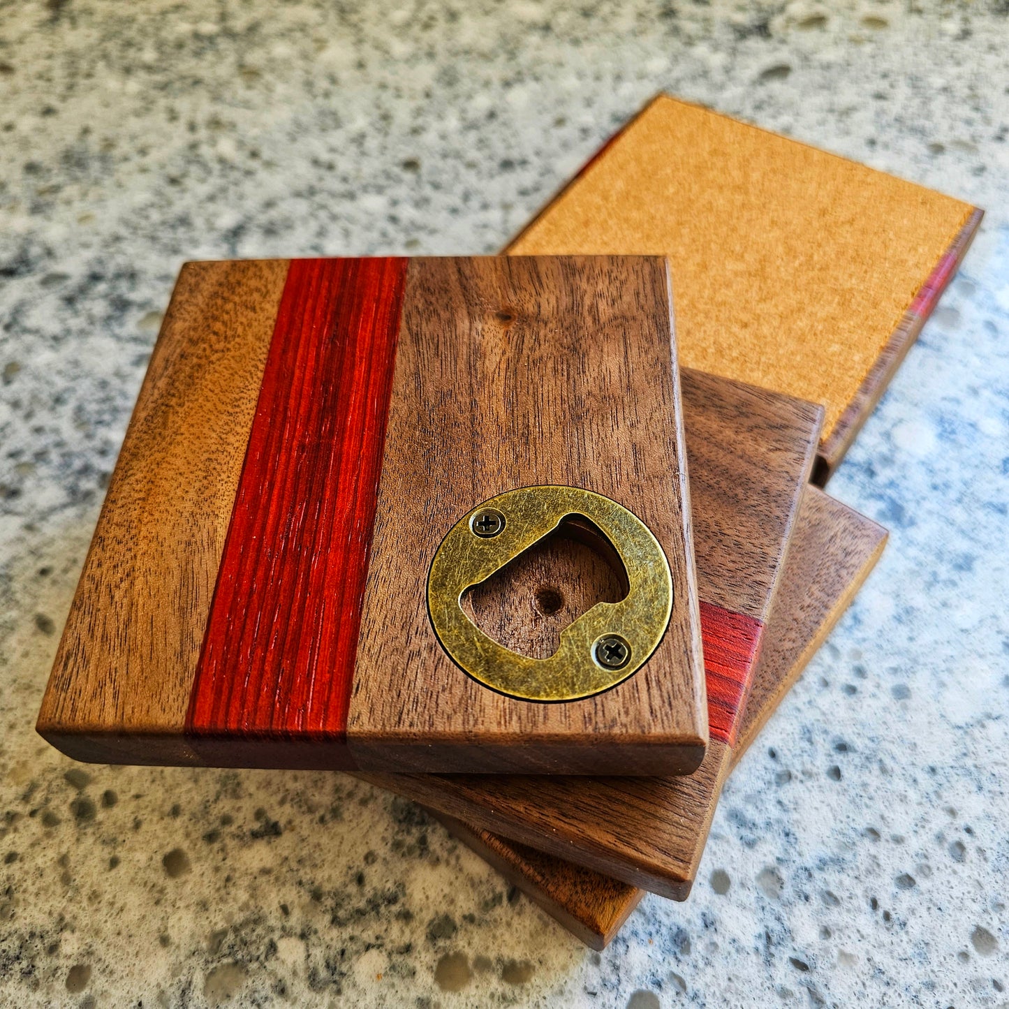 Coasters with Bottle Opener