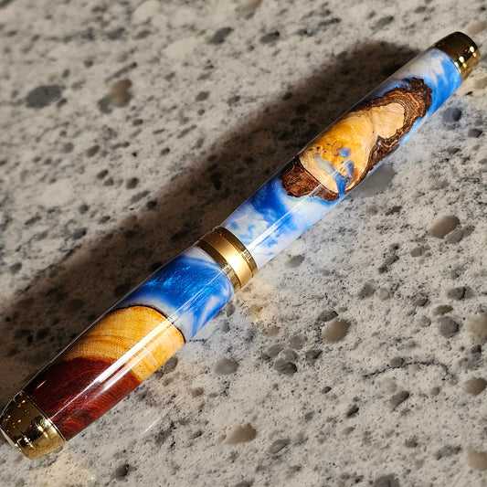 Manzanita Burl Hybrid Rollerball Pen