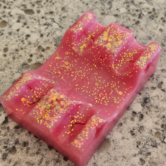 Pink/Chunky Holo Glitter Pen Rest