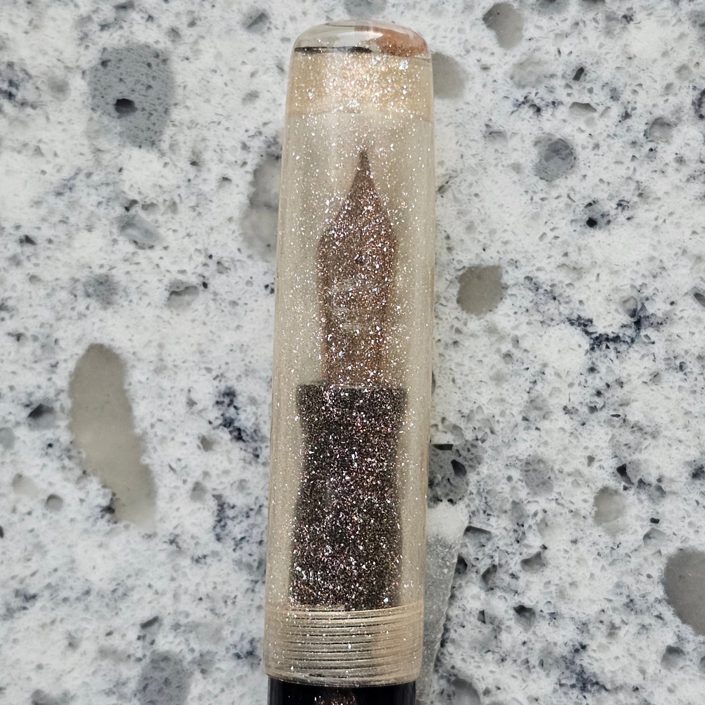 Peanut's Dark Secret Floral Finial Fountain Pen