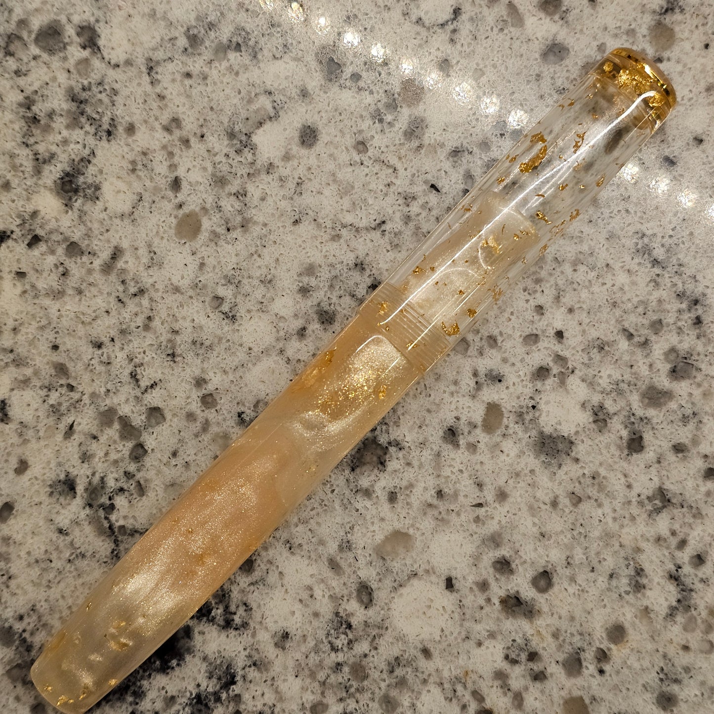 Gilded Goddess Floral Finial Fountain Pen