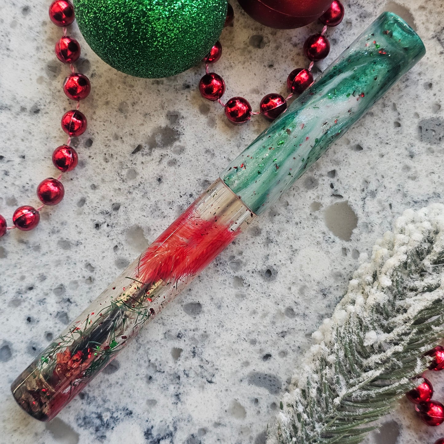 Wintergreen Blossom 1 Floral Fountain Pen