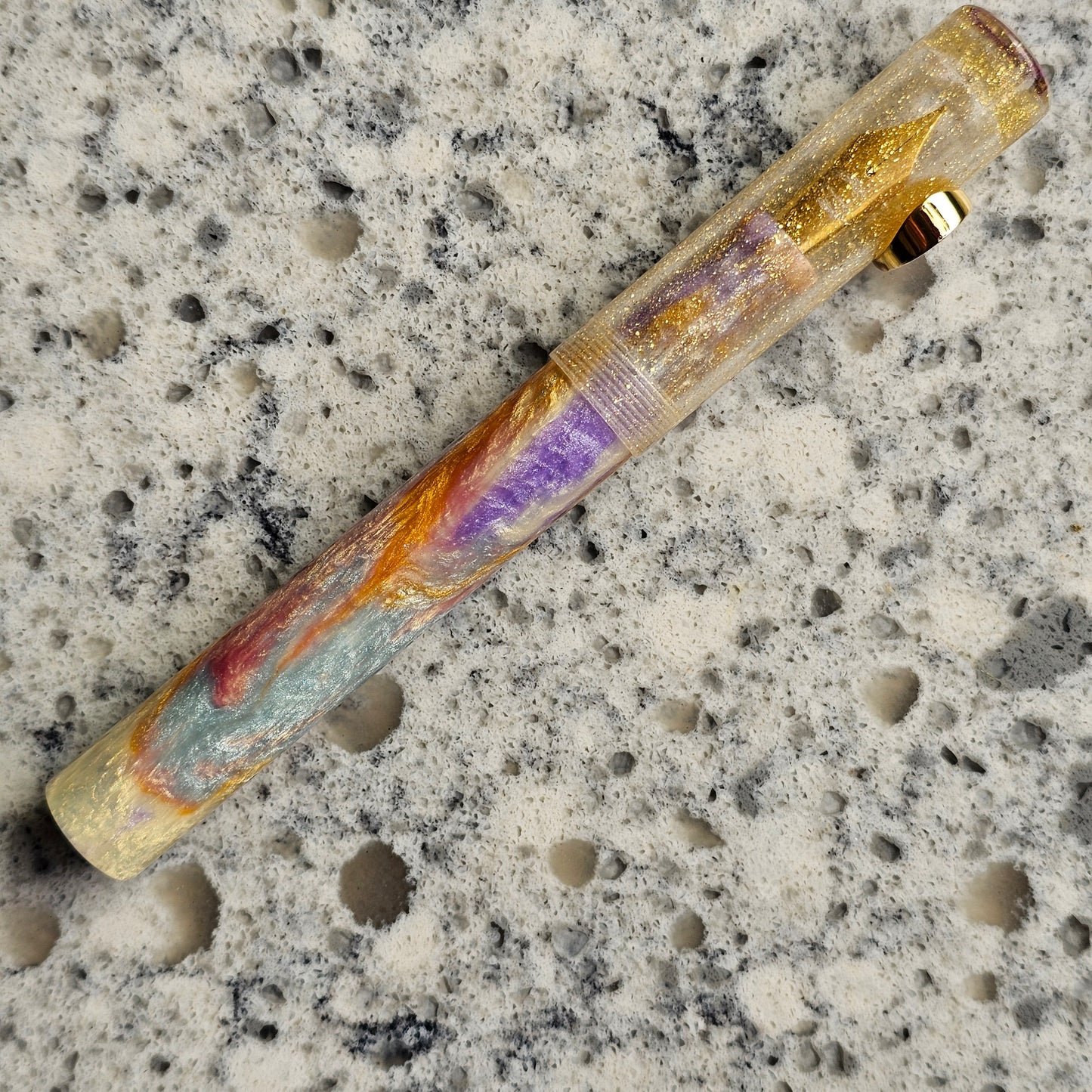 Golden Ballerina Floral Fountain Pen