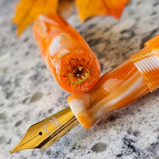 Gilded Jack o Lantern Fountain Pen