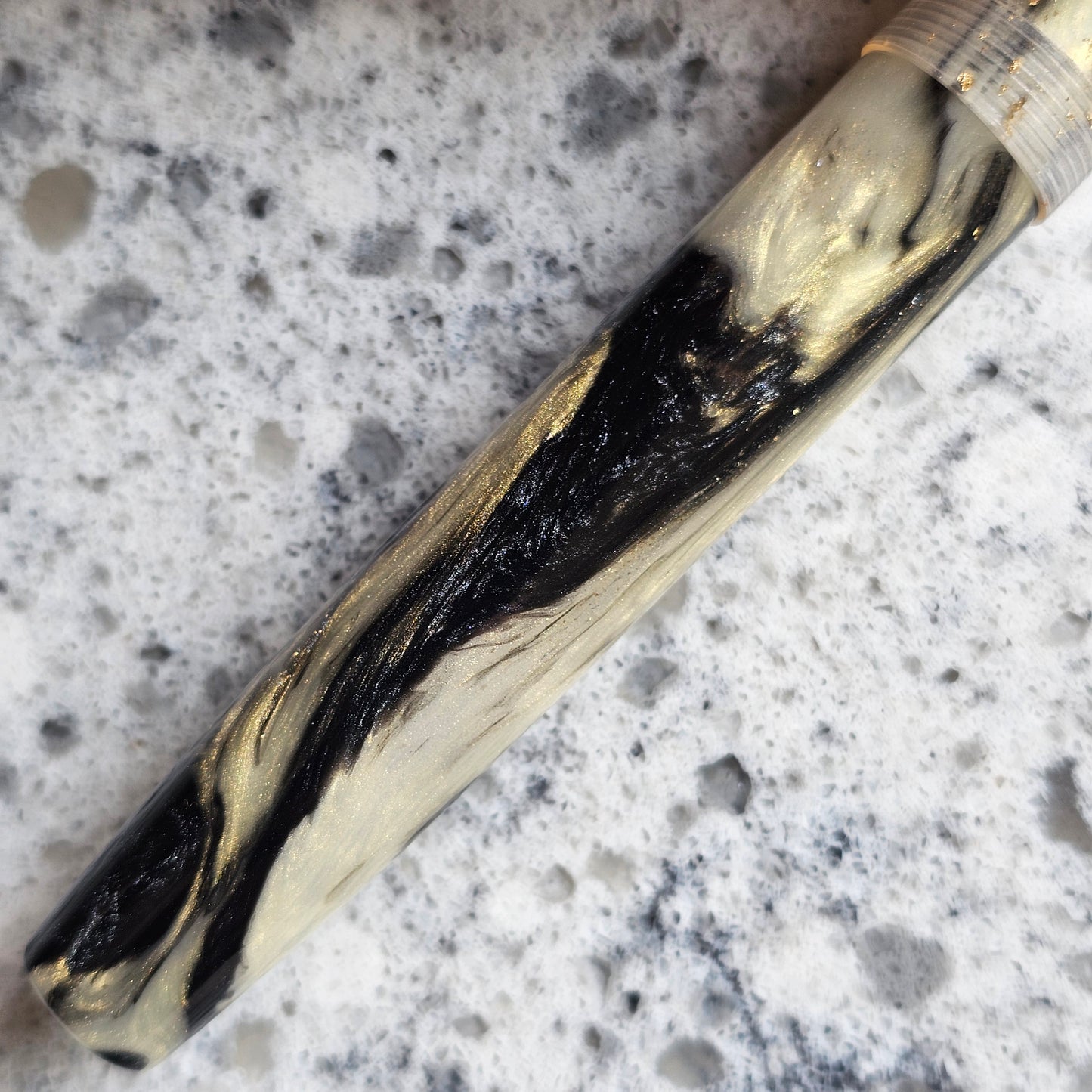 Obsidian Mermaid Floral Finial Fountain