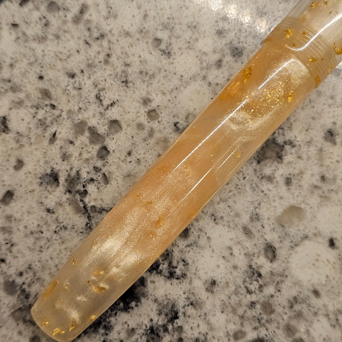 Gilded Goddess Floral Finial Fountain Pen