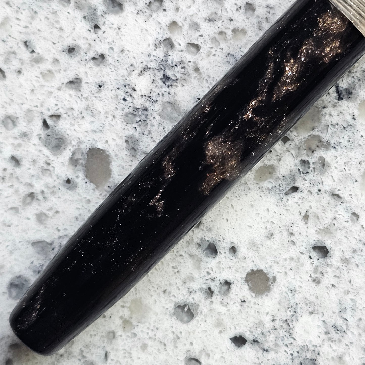 Peanut's Dark Secret Floral Finial Fountain Pen
