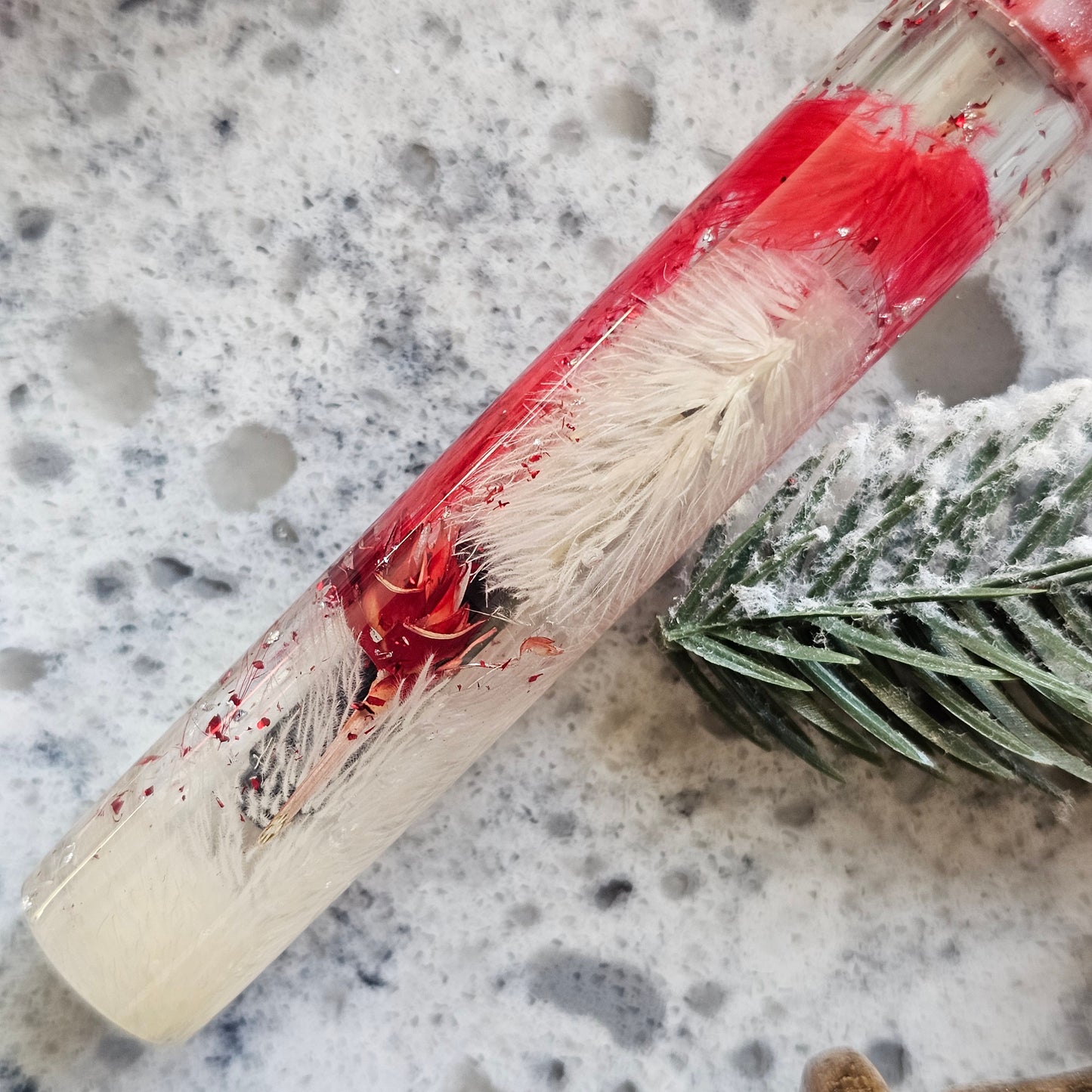 Peppermint Blossom 2 Floral Fountain Pen