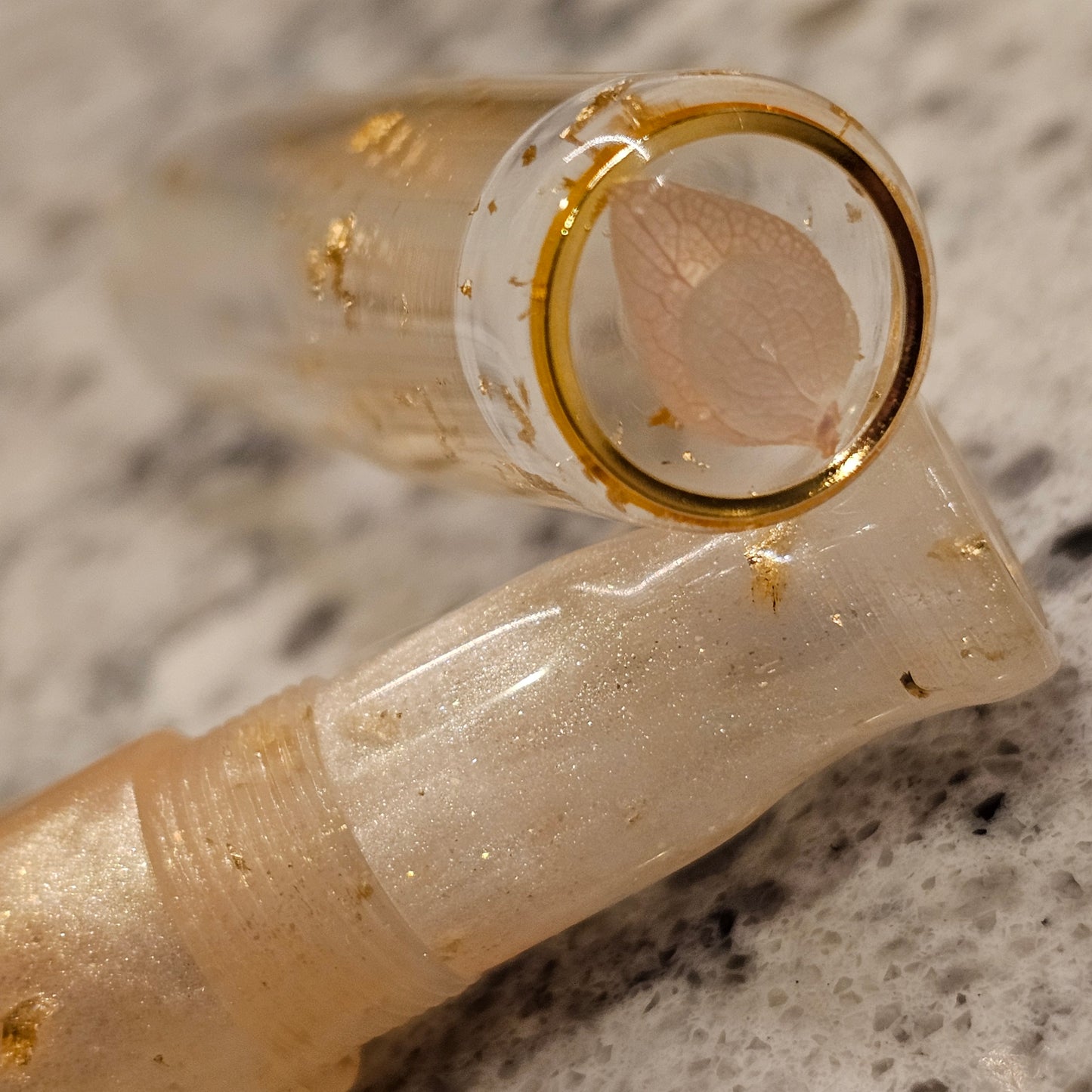 Gilded Goddess Floral Finial Fountain Pen