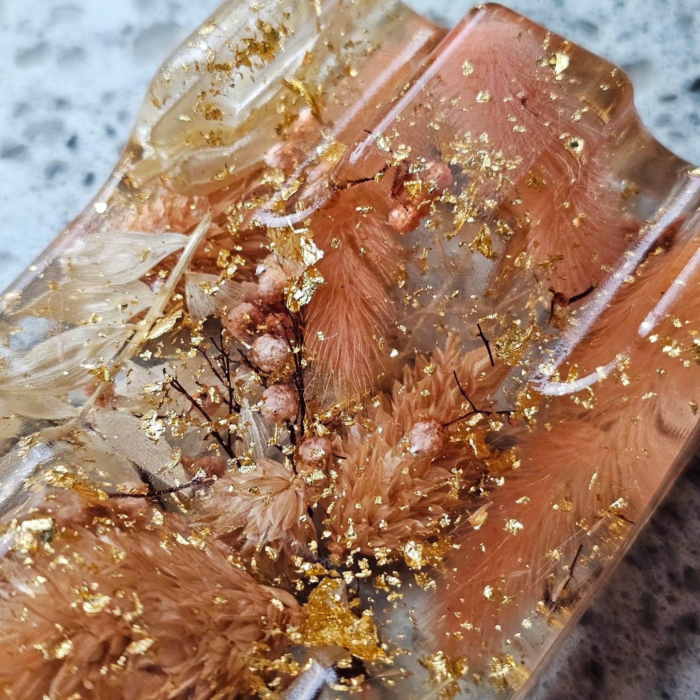 Gilded Goddess Floral Pen Rest