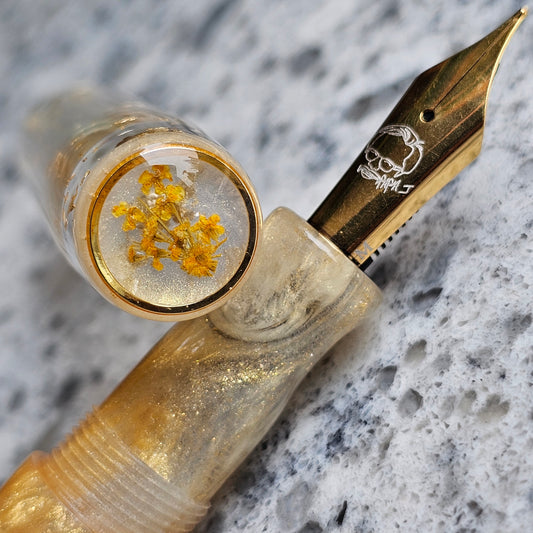 Citrine Mermaid Floral Finial Fountain