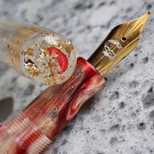 Ruby Mermaid Floral Finial Fountain
